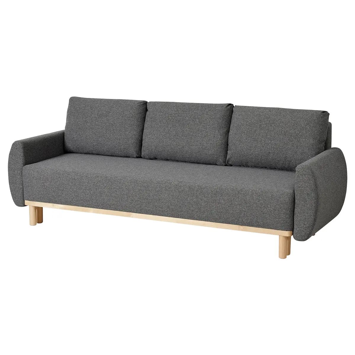 IKEA GRUNNARP Sleeper sofa, Gunnared medium gray [Clip Polypropylene]