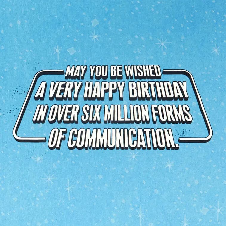 Star Wars™ R2-D2™ and C-3PO™ Droid Tune Funny Musical Birthday Card [Dimensions 5.75" x 8.5", Postage May require extra postage, Item number 799ARH1658]