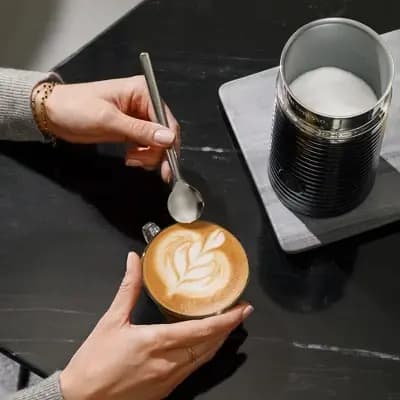 Nespresso Aeroccino Milk Frother Black [550 watts, Stainless Steel, Electric]