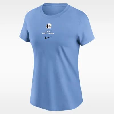 UCF Space Game Women's Nike College T-Shirt Light Blue [Light Blue, 100% cotton, Machine wash]