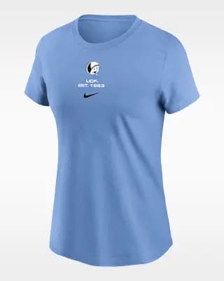 UCF Space Game Women's Nike College T-Shirt Light Blue [Light Blue, 100% cotton, Machine wash]