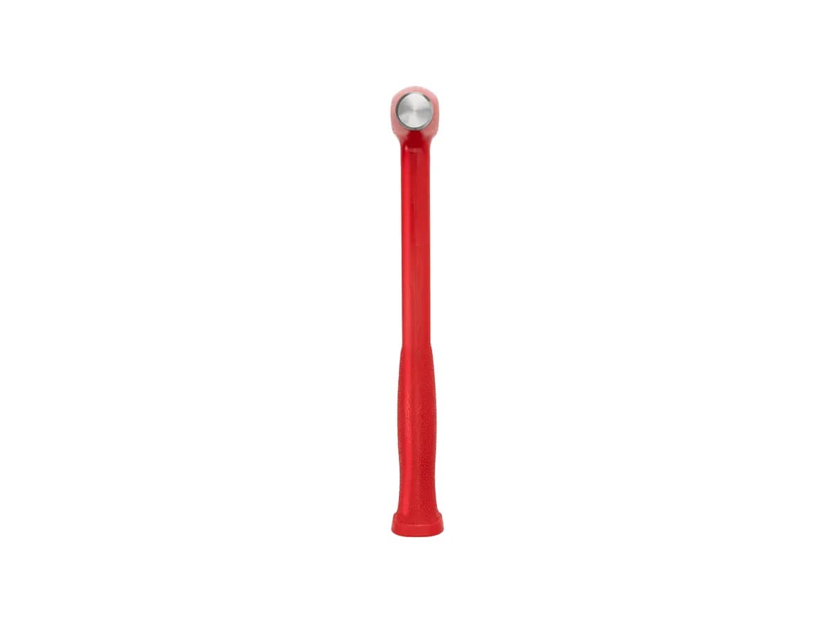 TEKTON 26 oz. Flat Steel Face Dead Blow Hammer [A. Length (in.) 12.7, B. Width (in.) 4.2, C. Height (in.) 1.3]