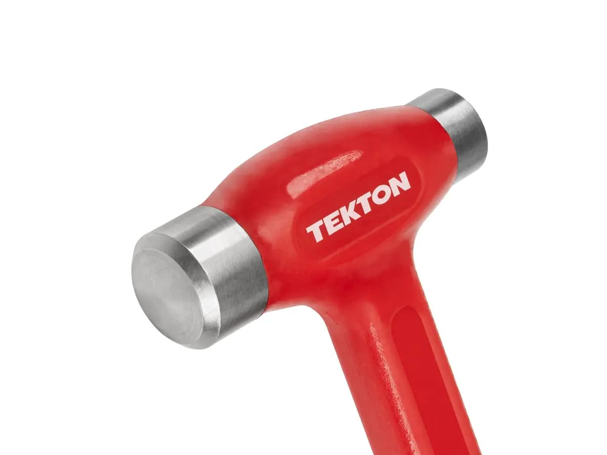TEKTON 26 oz. Flat Steel Face Dead Blow Hammer [A. Length (in.) 12.7, B. Width (in.) 4.2, C. Height (in.) 1.3]
