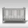 Delta Children Adley 3-in-1 Convertible Crib - Gray: Wood Composite Frame, Adjustable Height, Modern Design [Dimensions (Overall) 37.25 Inches (H) x 55 Inches (W) x 31.5, Weight 48