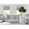 Delta Children Adley 3-in-1 Convertible Crib - Gray: Wood Composite Frame, Adjustable Height, Modern Design [Dimensions (Overall) 37.25 Inches (H) x 55 Inches (W) x 31.5, Weight 48
