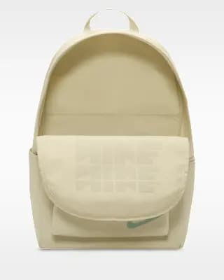 Nike Heritage Backpack (25L) Light Khaki/Burgundy Crush/Cannon [Body/Lining: 100% polyester, Spot clean, ONE SIZE]