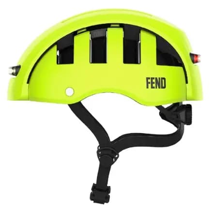 FEND Super + Lights Foldable Bike Helmet Hi-vis Lime [Recreational Cycling, Recreational Cycling, Hybrid]