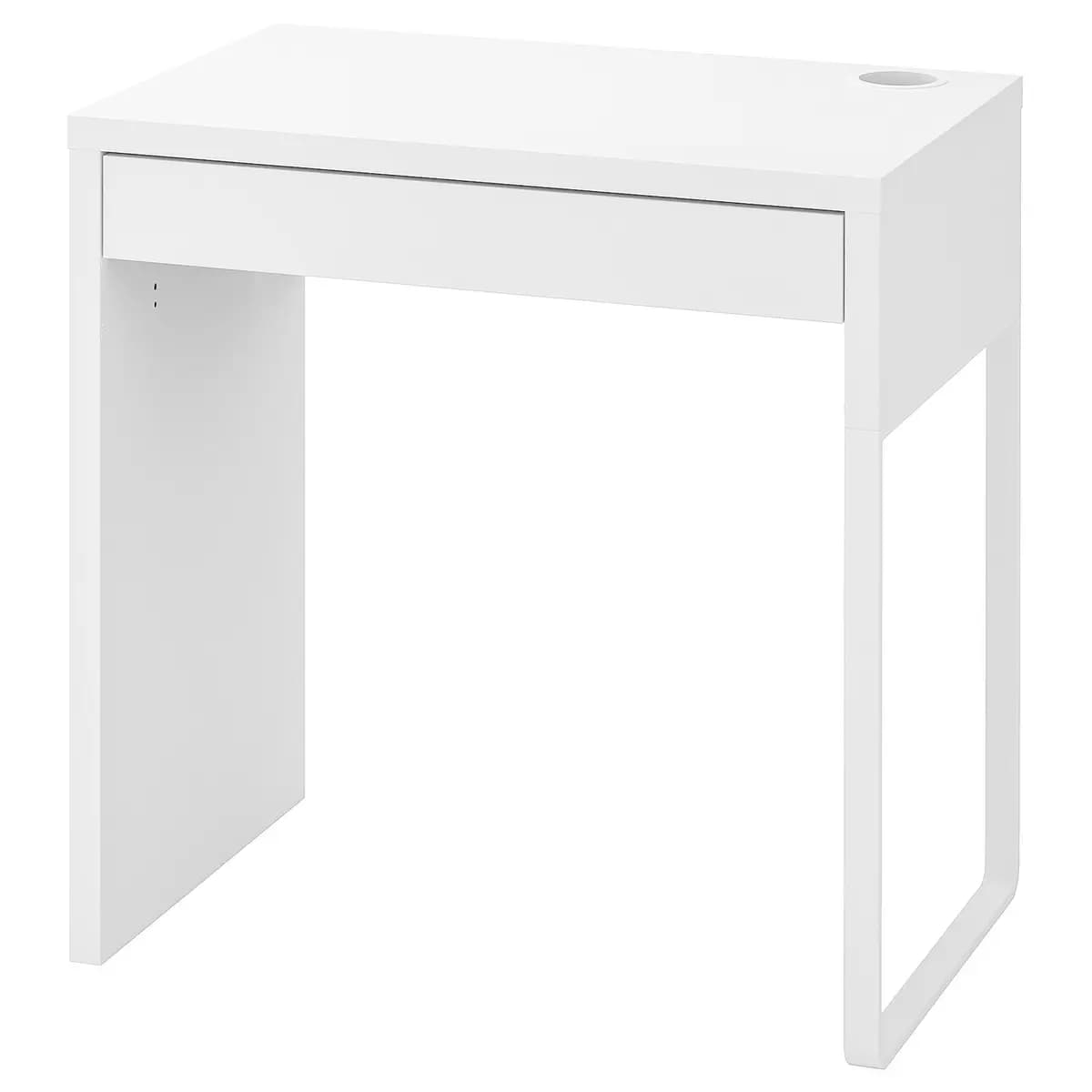 IKEA MICKE Desk, white 28 3/4x19 5/8 " [Max. load 110 lb, Maximum load/drawer 7 lb, Width 28 3/4 "]