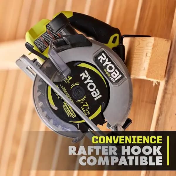 RYOBI ONE+ HP 18V Brushless Cordless 7-1/4 in. Circular Saw with ONE+ 18V 4.0 Ah Battery, PBLCS302B-PBP004 [Battery Amp Hours: 4 Ah, Battery Power Type: Lithium Ion, Battery Size: 