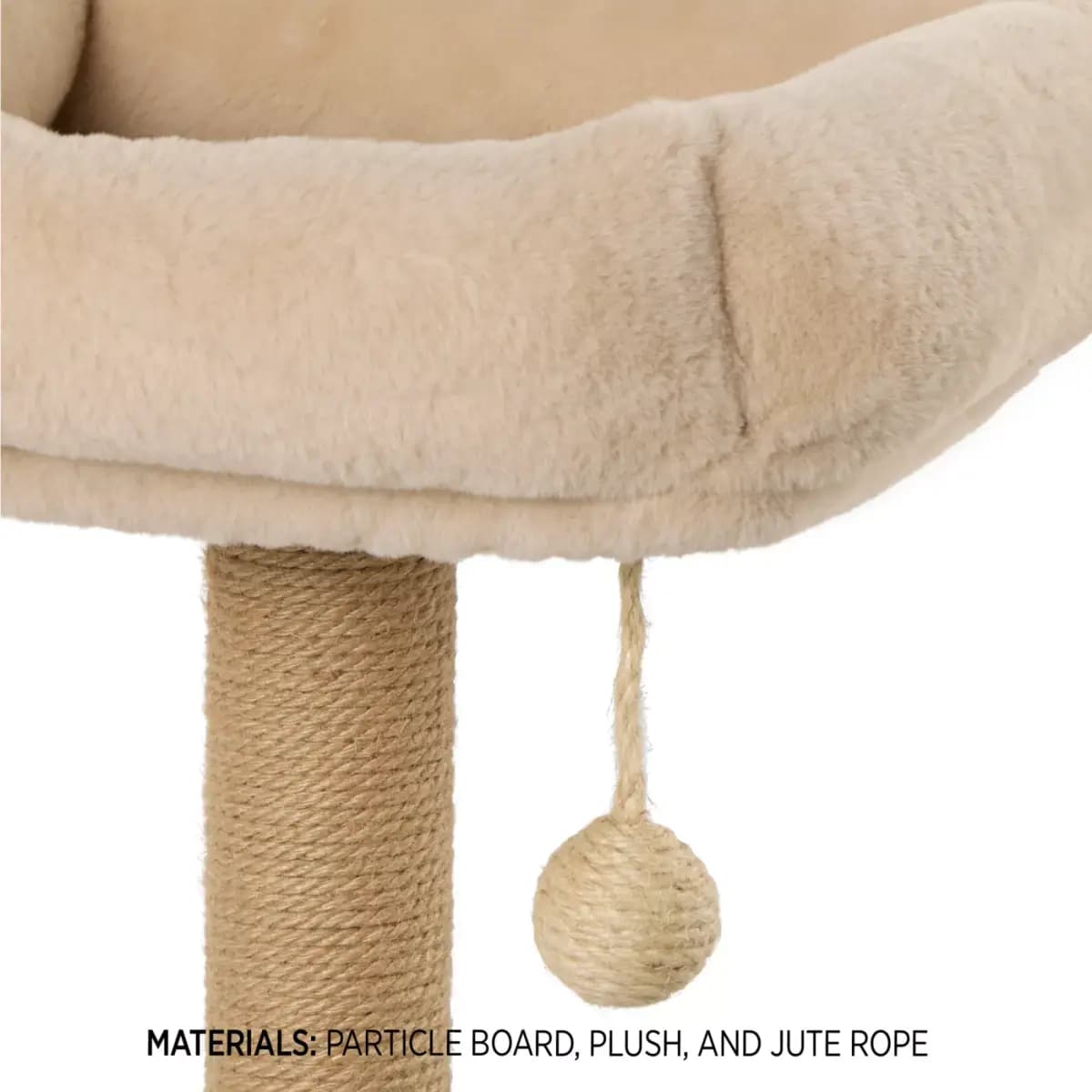 Whisker City® 47.6-in Easy Climb Condo Multi 3- Level Cat Tower with Jute Scratching Post [Item Number 5368605, Brand Whisker City®, Includes 1 Cat Tower with Condo, Intended For C