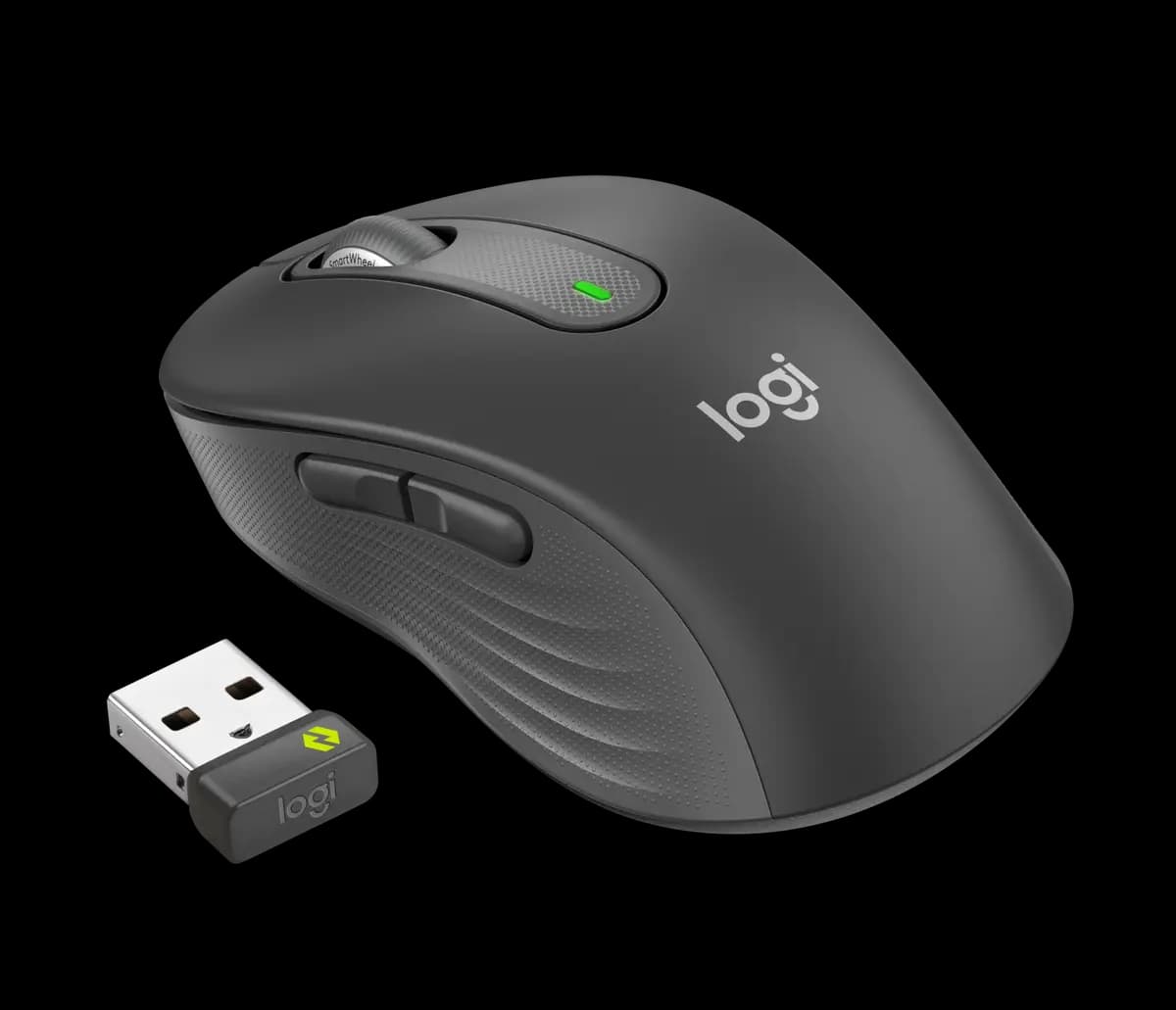 Logitech Signature M650 for Business - Graphite [Medium / Height: 4.26 in (108.2 mm), Medium / Width: 2.4 in (61 mm), Medium / Depth: 1.53 in (38.8 mm)]