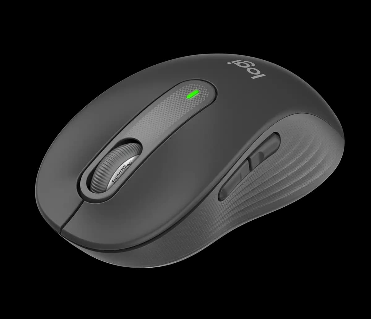 Logitech Signature M650 for Business - Graphite [Medium / Height: 4.26 in (108.2 mm), Medium / Width: 2.4 in (61 mm), Medium / Depth: 1.53 in (38.8 mm)]