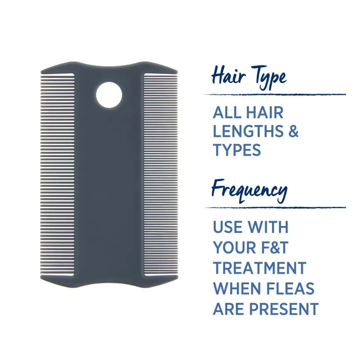 Top Paw® Flea Pet Comb, All Hair Lengths and Types [Features Combs out fleas from skin and coat, Includes 1 Flea Comb, Intended Pet(s) Dogs, Material(s) Plastic]