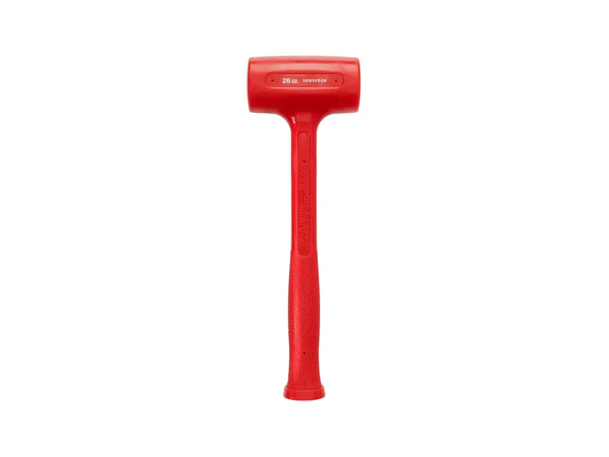 TEKTON 26 oz. Dead Blow Hammer [A. Length (in.) 12.8, B. Width (in.) 4.2, C. Height (in.) 2.0]