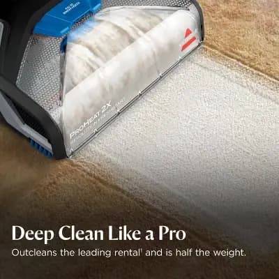 BISSELL ProHeat 2X Revolution FreshStart Pet Hair Pick-Up Carpet Cleaner 3579T 20' 11" Cleaning Path Gray [20 Feet, 11 Inches, Electric]