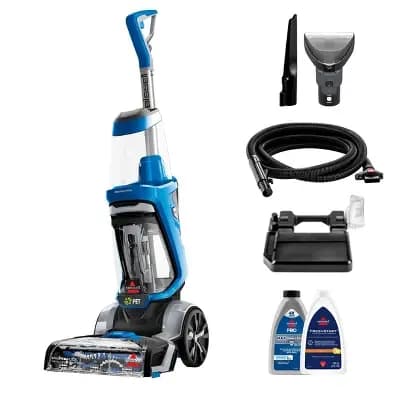 BISSELL ProHeat 2X Revolution FreshStart Pet Hair Pick-Up Carpet Cleaner 3579T 20' 11" Cleaning Path Gray [20 Feet, 11 Inches, Electric]