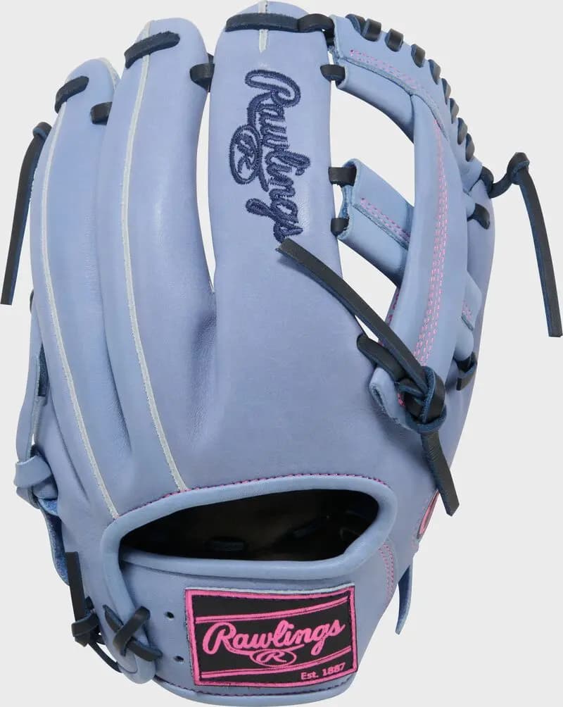 Rawlings Heart of the Hide 11.75-Inch Infield Glove, Right Hand Throw [Conventional, Periwinkle, Standard]