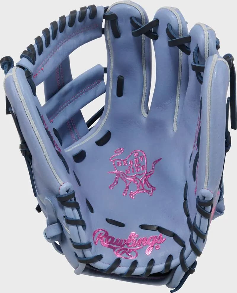 Rawlings Heart of the Hide 11.75-Inch Infield Glove, Right Hand Throw [Conventional, Periwinkle, Standard]