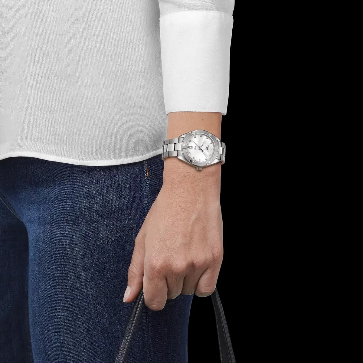 Tissot PR 100 Sport Chic 36mm White mother-of-pearl [36.00 mm, Quartz three hands, 100 m]