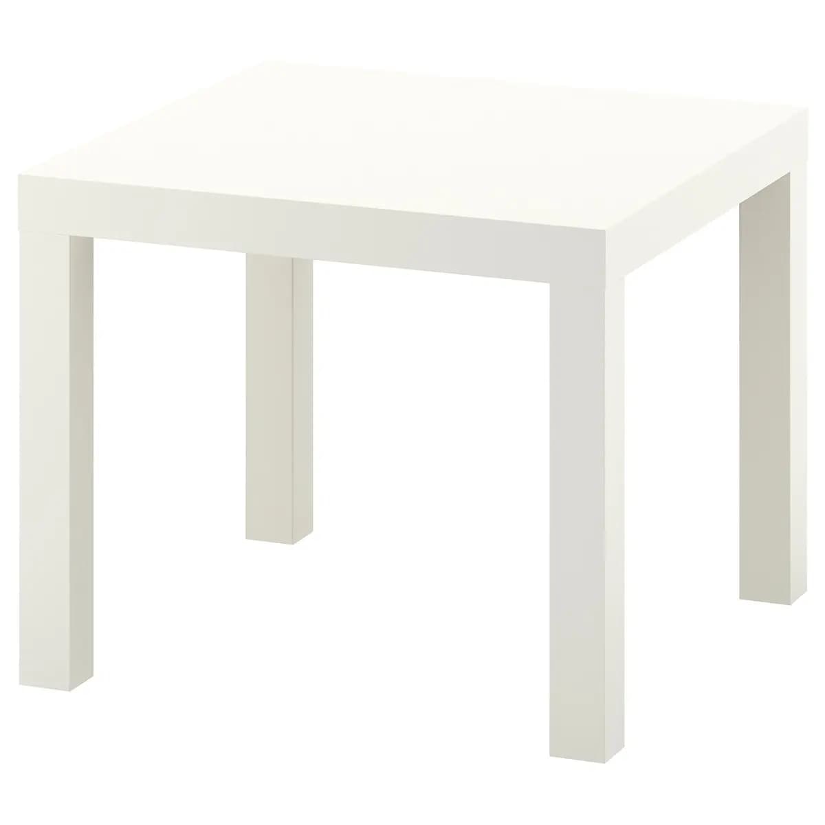 IKEA LACK Side table, white [Width 21 5/8 ", Height 17 3/4 ", Length 21 5/8 "]