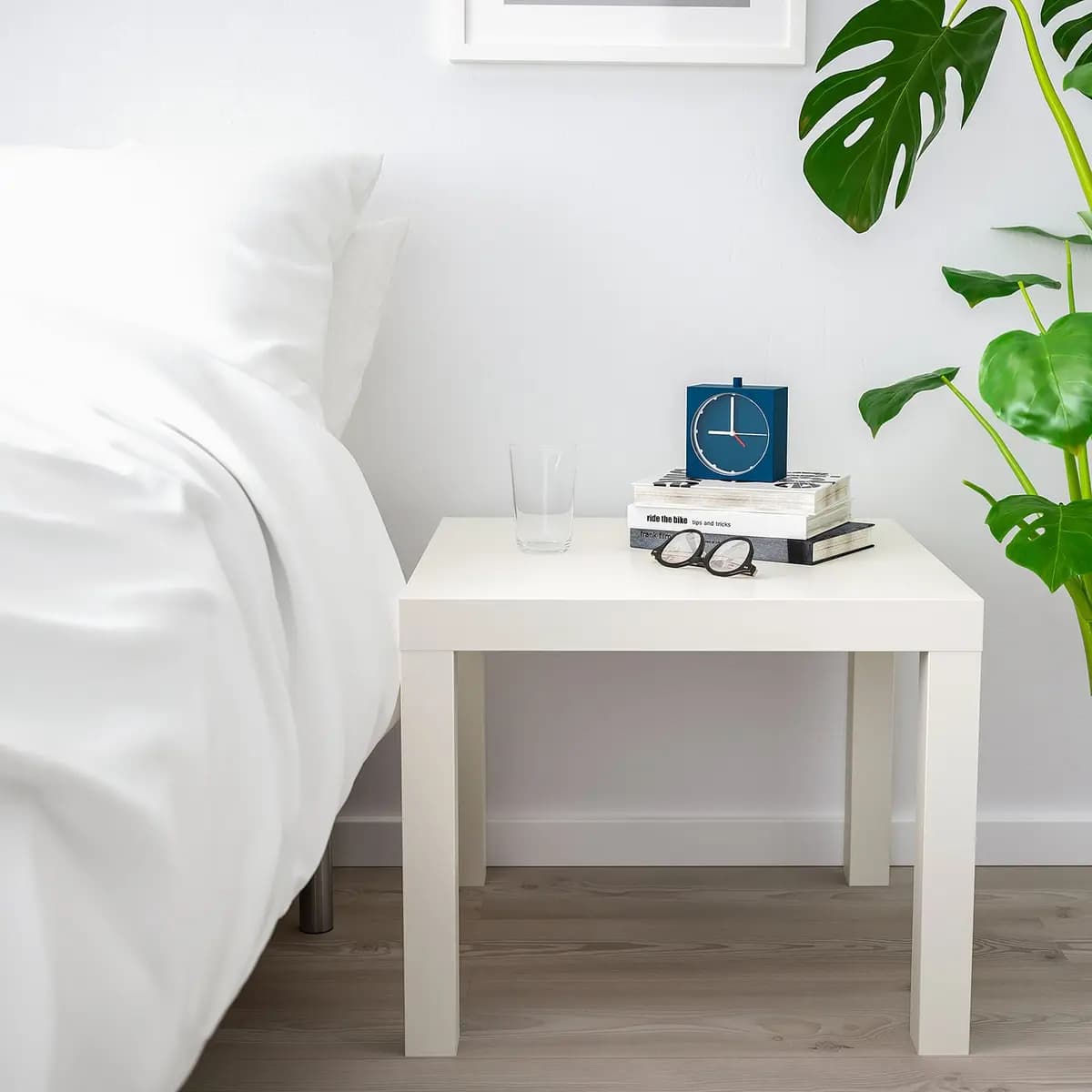 IKEA LACK Side table, white [Width 21 5/8 ", Height 17 3/4 ", Length 21 5/8 "]