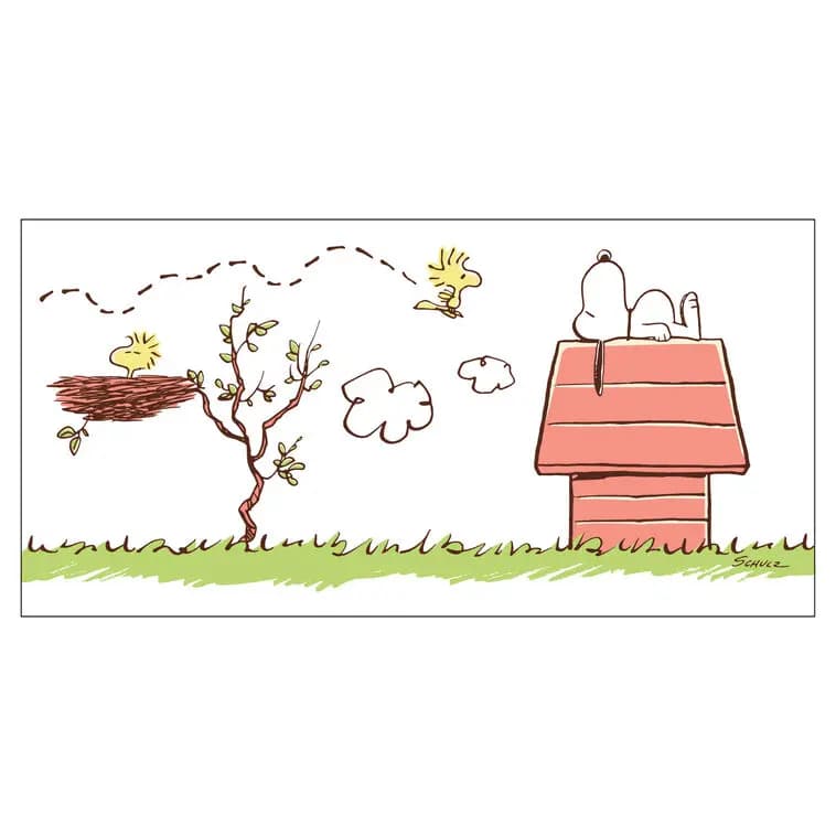 Peanuts Snoopy on Doghouse Collectible Drinking Glass, 13.5 oz. [Holds 13.5 oz.; 3.25'' W x 5.06'' H, 1, Top rack dishwasher safe., 1WOW1017]
