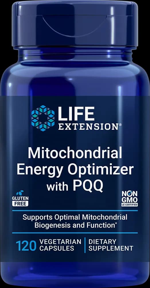 Life Extension Mitochondrial Energy Optimizer with PQQ [4 vegetarian capsules, 30, 100 mg]