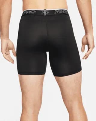 Nike Pro Dri-FIT Men's Shorts Black/White [Body: 90% polyester/10% spandex. Mesh: 92% polyester/8% spandex, Machine wash, XS-4XL Tall]