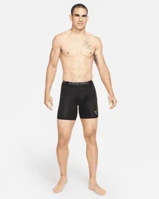 Nike Pro Dri-FIT Men's Shorts Black/White [Body: 90% polyester/10% spandex. Mesh: 92% polyester/8% spandex, Machine wash, XS-4XL Tall]