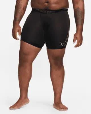 Nike Pro Dri-FIT Men's Shorts Black/White [Body: 90% polyester/10% spandex. Mesh: 92% polyester/8% spandex, Machine wash, XS-4XL Tall]