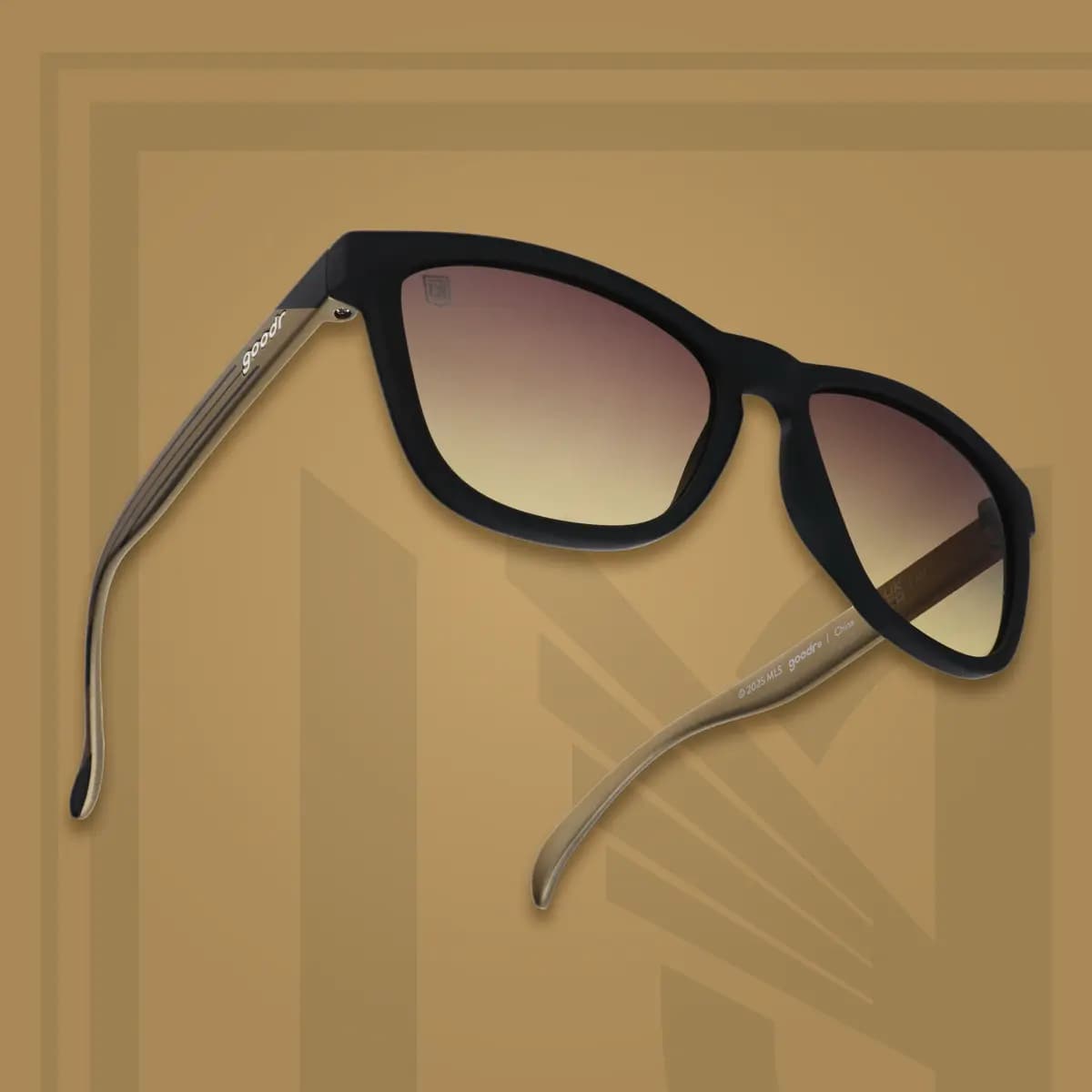 goodr Black & Gold [UV400, gradient lenses, premium polymer]