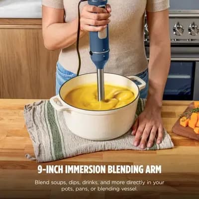 Ninja Power Duo Immersion Blender Blue CI201ND [750 Watts, 0 Liter, 3.17 Pounds]