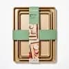 3pc Nonstick Baking Sheet Set Gold - Figmint™ [Nonstick, Made Without PTFE, 3]