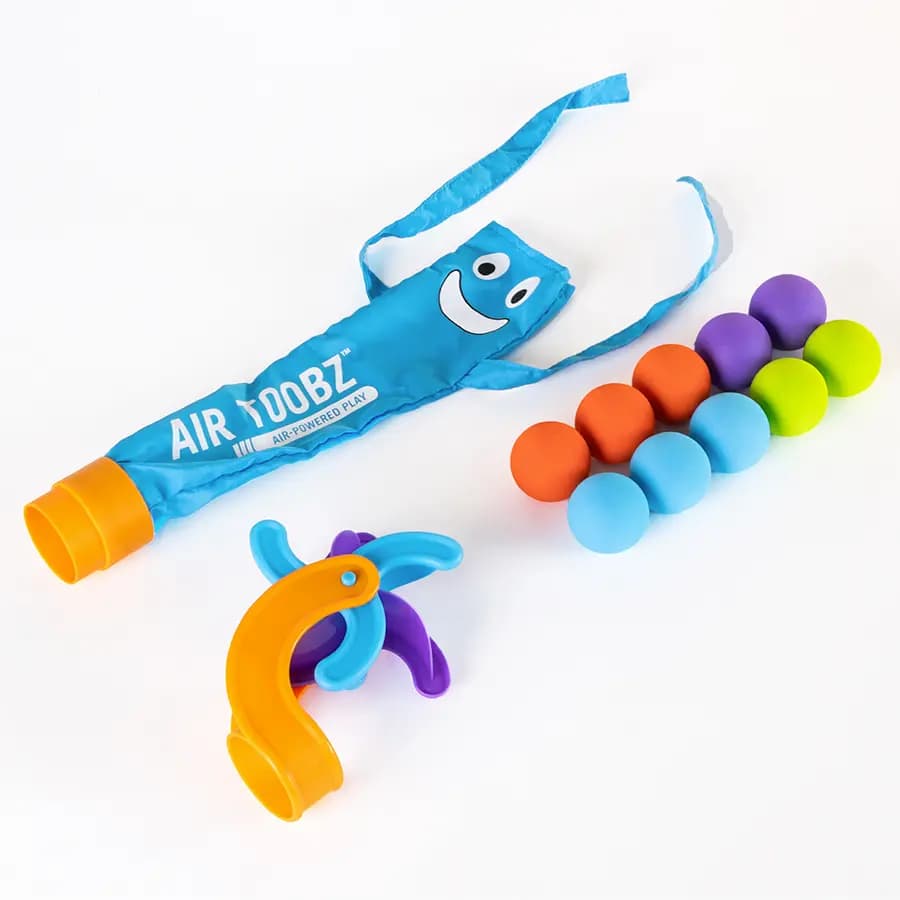Fat Brain Toys Air Toobz Whirlwind Accessory Pack Windsock and Pinwheel Add-Ons for Air Toobz, Ages 3 and Up [Windsock and spinning wheel to add to your Air Toobz, Encourages cause