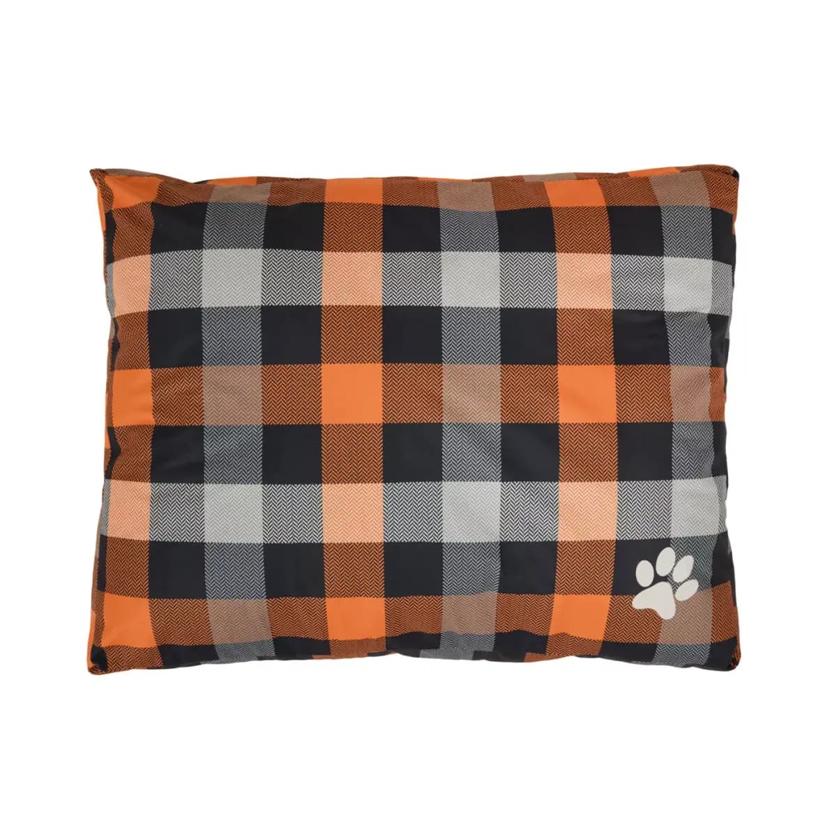Thrills & Chills® Halloween Plaid Pillow Dog Bed, ONESIZE 36 IN L X 28 IN W [Brand Thrills & Chills®, Includes 1 Pillow Bed, Intended Pet(s) Dpgs, Material(s) Polyfill, Velboa, Non