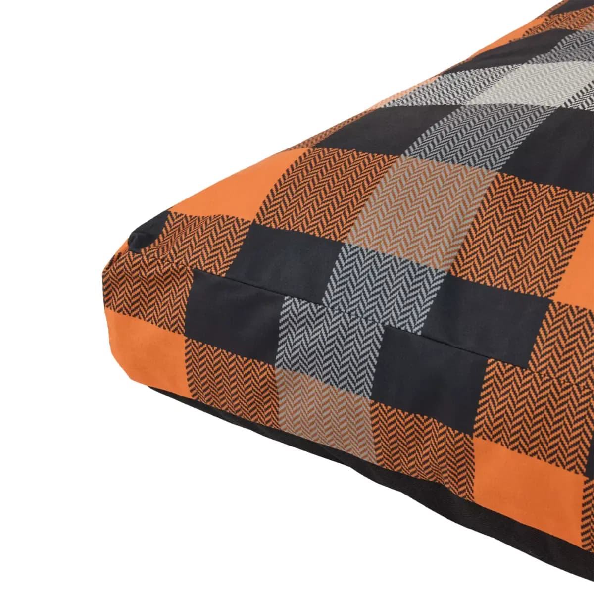 Thrills & Chills® Halloween Plaid Pillow Dog Bed, ONESIZE 36 IN L X 28 IN W [Brand Thrills & Chills®, Includes 1 Pillow Bed, Intended Pet(s) Dpgs, Material(s) Polyfill, Velboa, Non