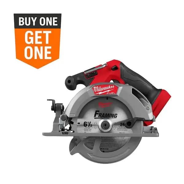 Milwaukee M18 FUEL 18V Lithium-Ion Brushless Cordless 6-1/2 in. Circular Saw (Tool-Only), 2833-20 [Battery Amp Hours: No Battery, Battery Power Type: Lithium Ion, Battery Size: 18-