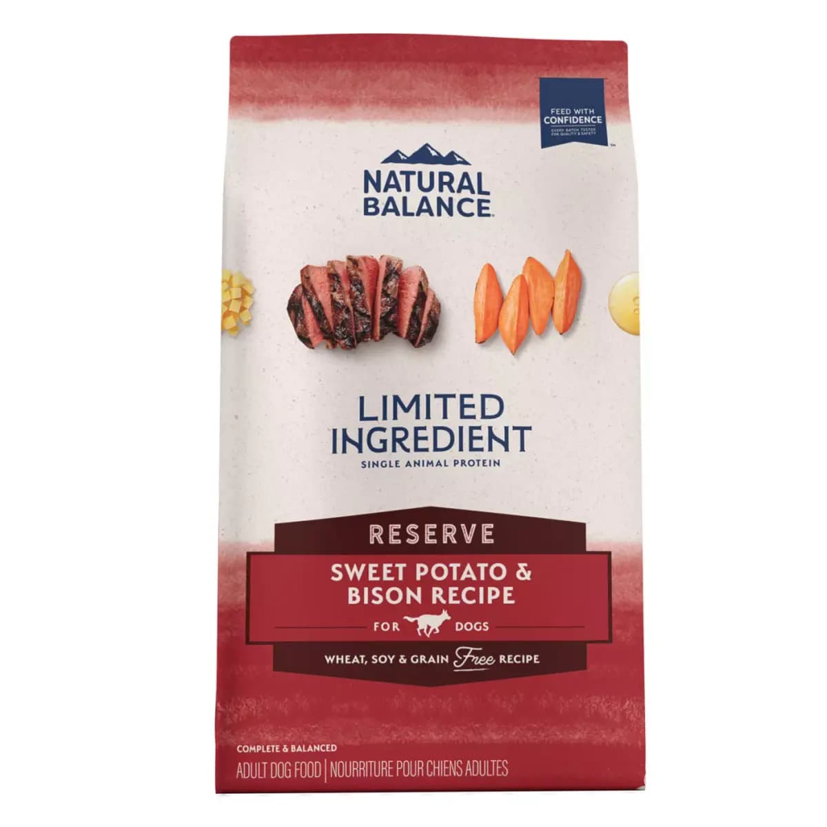 Natural Balance Limited Ingredient Diet Adult Dry Dog Food - Grain Free, Sweet Potato & Bison [Brand Natural Balance, Food Type Kibble, Breed Size All, Life Stage Adult]