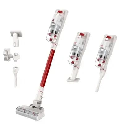 BISSELL PowerClean Swivel Head Cordless Stick Vacuum 4342 10.5" Cleaning Path White [11.46 Pounds, .4 Liter, 4342]