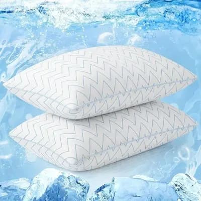 ALEEN & AJEAN Bed Pillows,Cooling Pillows Standard Size Set of 2,Memory Foam Bed Pillows for Sleeping,Pillows for Back & Side Sleepers Queen Size Pillows [3 pounds, Rectangle (shap