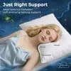 ALEEN & AJEAN Bed Pillows，Cooling Pillows Standard Size Set of 2,Memory Foam Bed Pillows for Sleeping,Pillows for Back & Side Sleepers Queen Size Pillows [3 pounds, Rectangle (shap