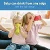 Dr. Brown's Milestones Cheers 360 Training Cup - Pink/Turquoise - 10oz/2pk [Dimensions (Overall) 8.9 Inches (H) x 8.9 Inches (W), Finish Smooth, Suggested Age 6-36 Months, Lid Mate
