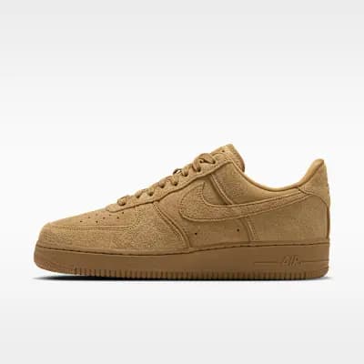 Nike Air Force 1 '07 LV8 Men's Shoes Wheat/Wheat [Wheat/Wheat, Nike Air unit provides lightweight cushioning., Padded collar]