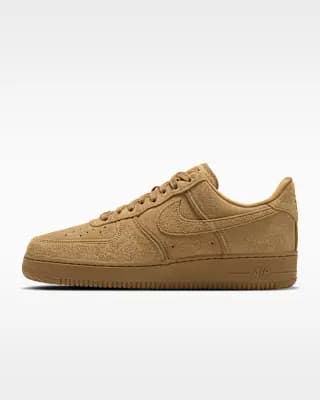 Nike Air Force 1 '07 LV8 Men's Shoes Wheat/Wheat [Wheat/Wheat, Nike Air unit provides lightweight cushioning., Padded collar]