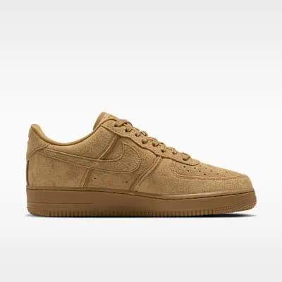 Nike Air Force 1 '07 LV8 Men's Shoes Wheat/Wheat [Wheat/Wheat, Nike Air unit provides lightweight cushioning., Padded collar]
