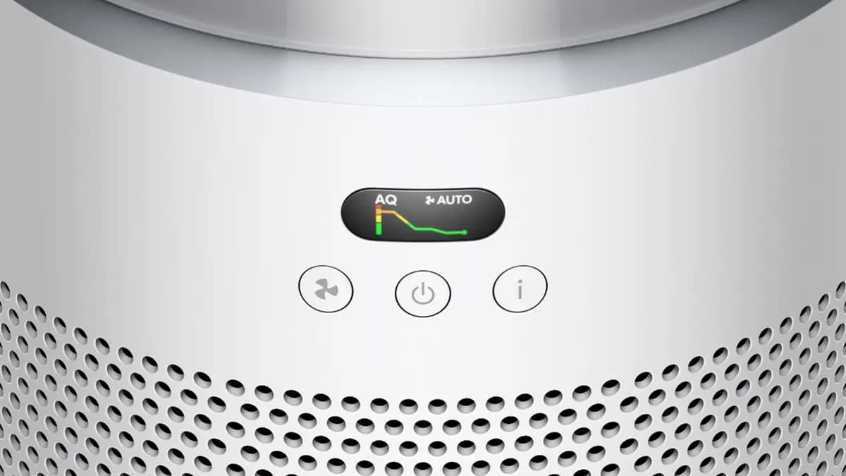 Dyson HushJet™ Purifier Compact HJ10 (White/Silver) [9.06 in, 90 degrees, 5.9 ft]