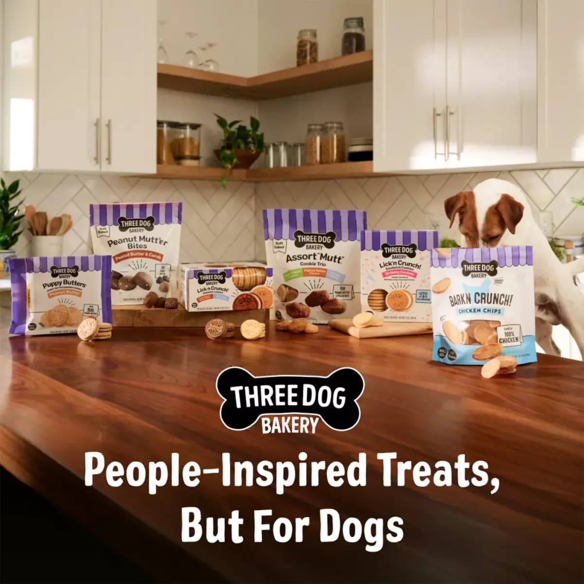 Three Dog Bakery Howl-o-ween Lick'n Crunch Sandwich Cookie Dog Treats - Carob & Pumpkin Spice Flavor [Species Dog, Brand Three Dog Bakery, Food Type Cookie, Breed Size All]