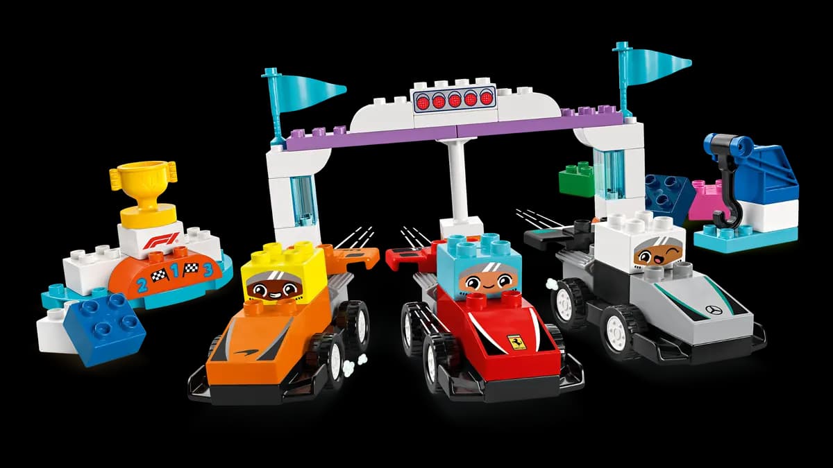 LEGO F1ÃƒÆ’Ã†â€™ÃƒÂ¢Ã¢â€šÂ¬Ã…Â¡ÃƒÆ’Ã¢â‚¬Å¡Ãƒâ€šÃ‚Â® Team Race Cars & Drivers 10445 [70 pieces, ages 2+, DUPLOÃƒÆ’Ã†â€™ÃƒÂ¢Ã¢â€šÂ¬Ã…Â¡ÃƒÆ’Ã¢â‚¬Å¡Ãƒâ€šÃ‚Â®]