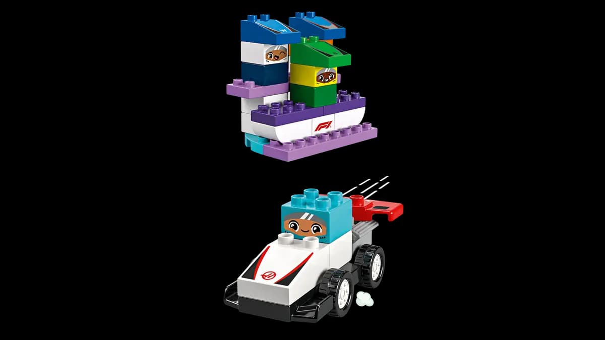 LEGO F1ÃƒÆ’Ã†â€™ÃƒÂ¢Ã¢â€šÂ¬Ã…Â¡ÃƒÆ’Ã¢â‚¬Å¡Ãƒâ€šÃ‚Â® Team Race Cars & Drivers 10445 [70 pieces, ages 2+, DUPLOÃƒÆ’Ã†â€™ÃƒÂ¢Ã¢â€šÂ¬Ã…Â¡ÃƒÆ’Ã¢â‚¬Å¡Ãƒâ€šÃ‚Â®]