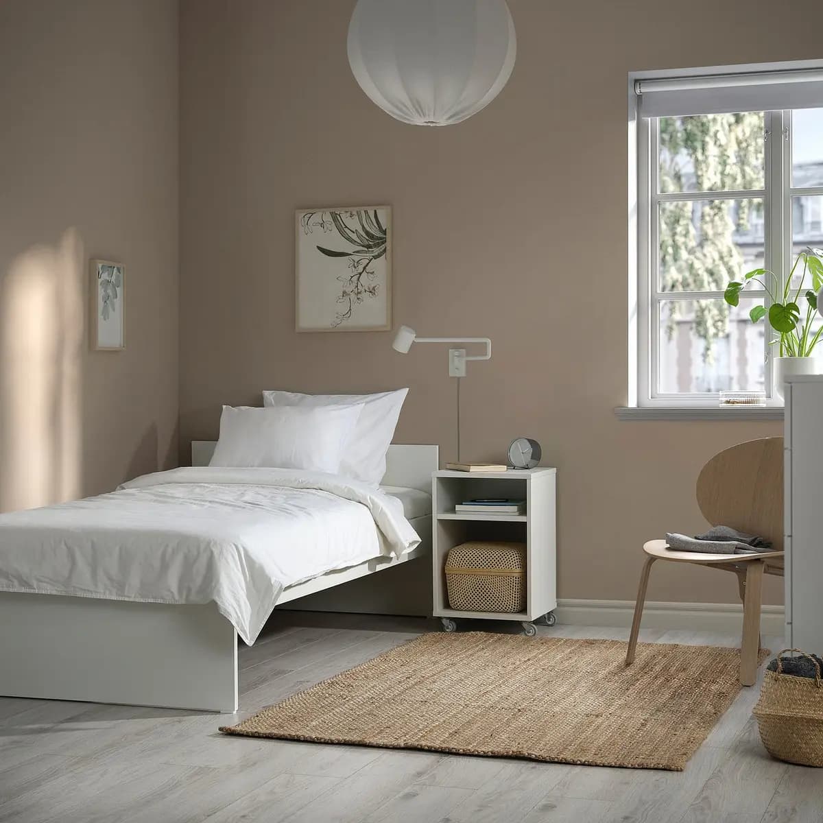 IKEA VIHALS Bed frame, white [Width 40 1/2 ", Height 26 ", Length 77 1/8 "]
